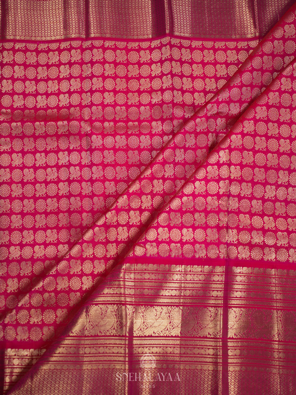 Pink Kanjivaram Silk Saree