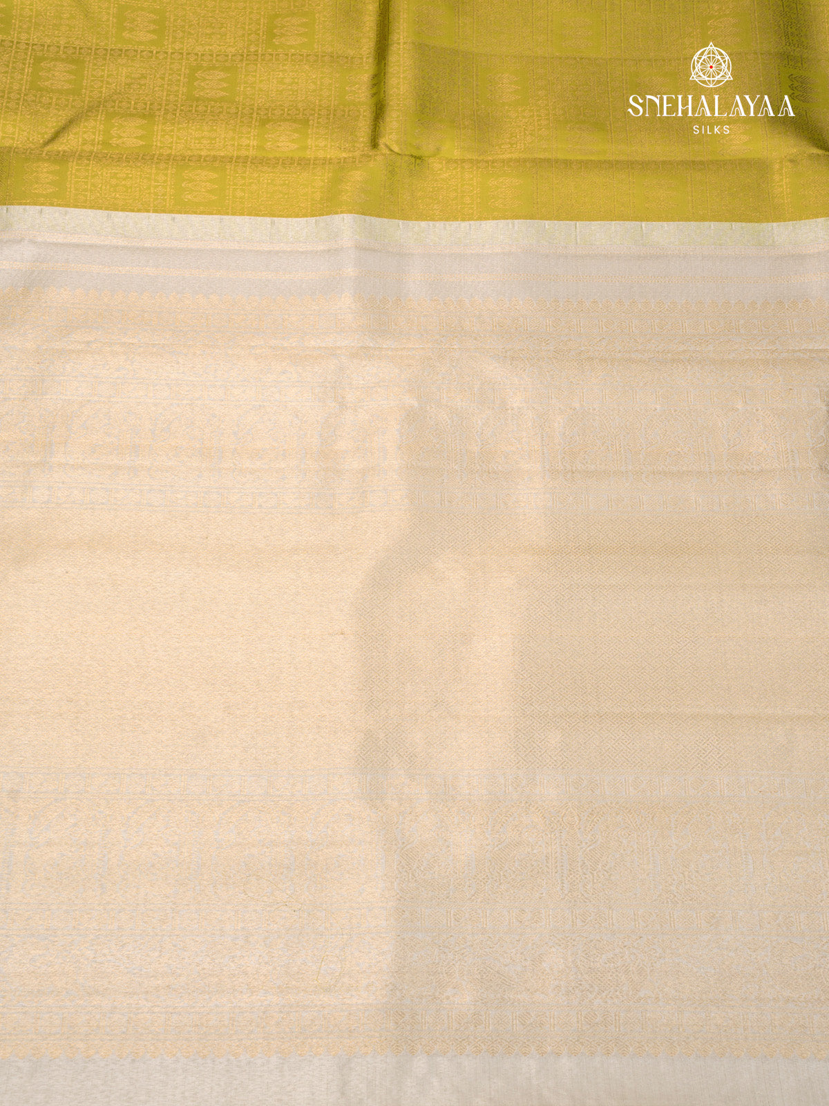 Lime Green Kanjivaram Silk Saree
