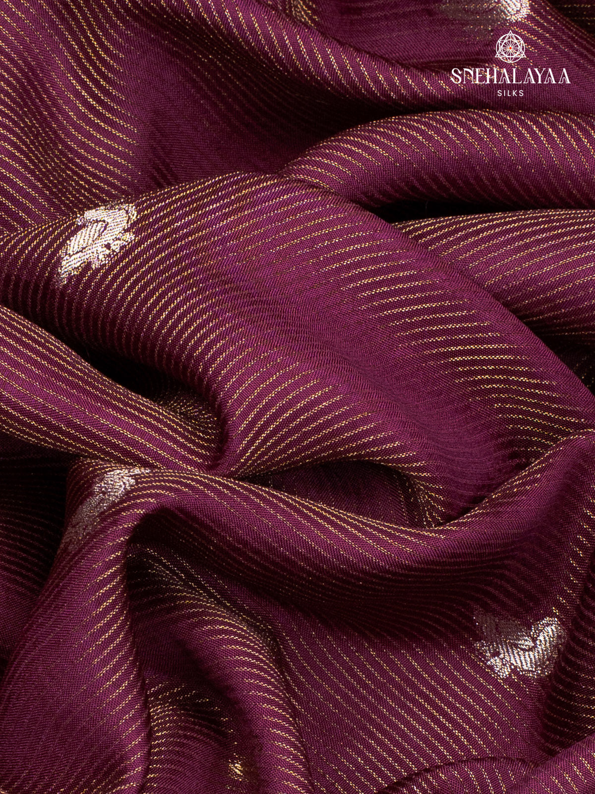 Burgundy Dola Silk Saree