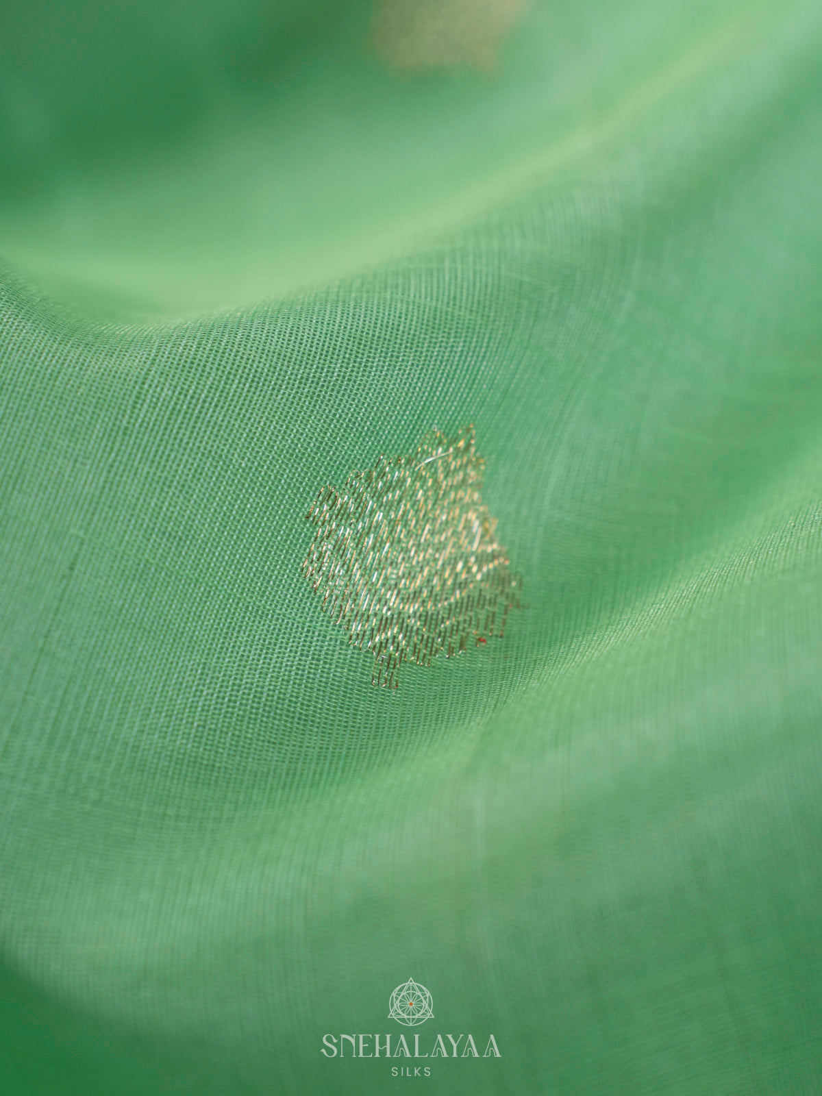 Pista Green Kanchi Kora Silk Saree