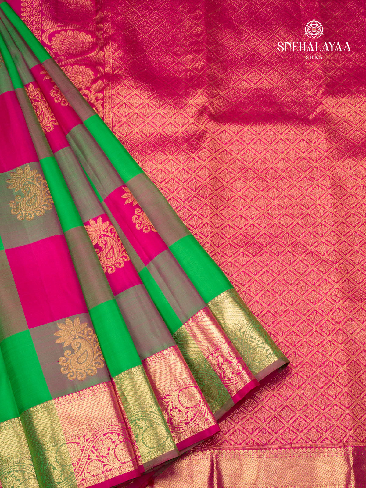 Multi Colour Kanjivaram Silk Saree