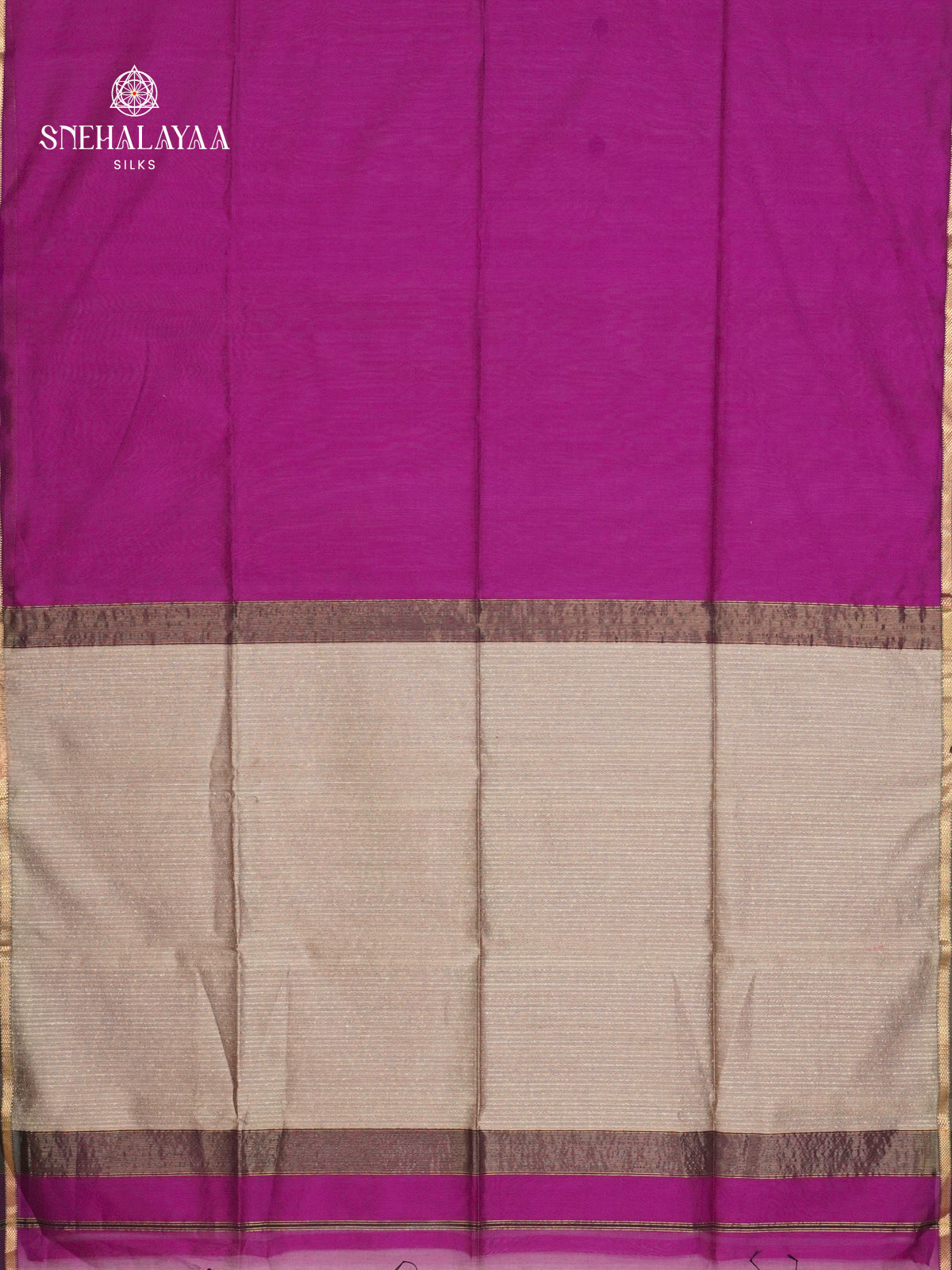Purple Maheshwari Silk Cotton Saree