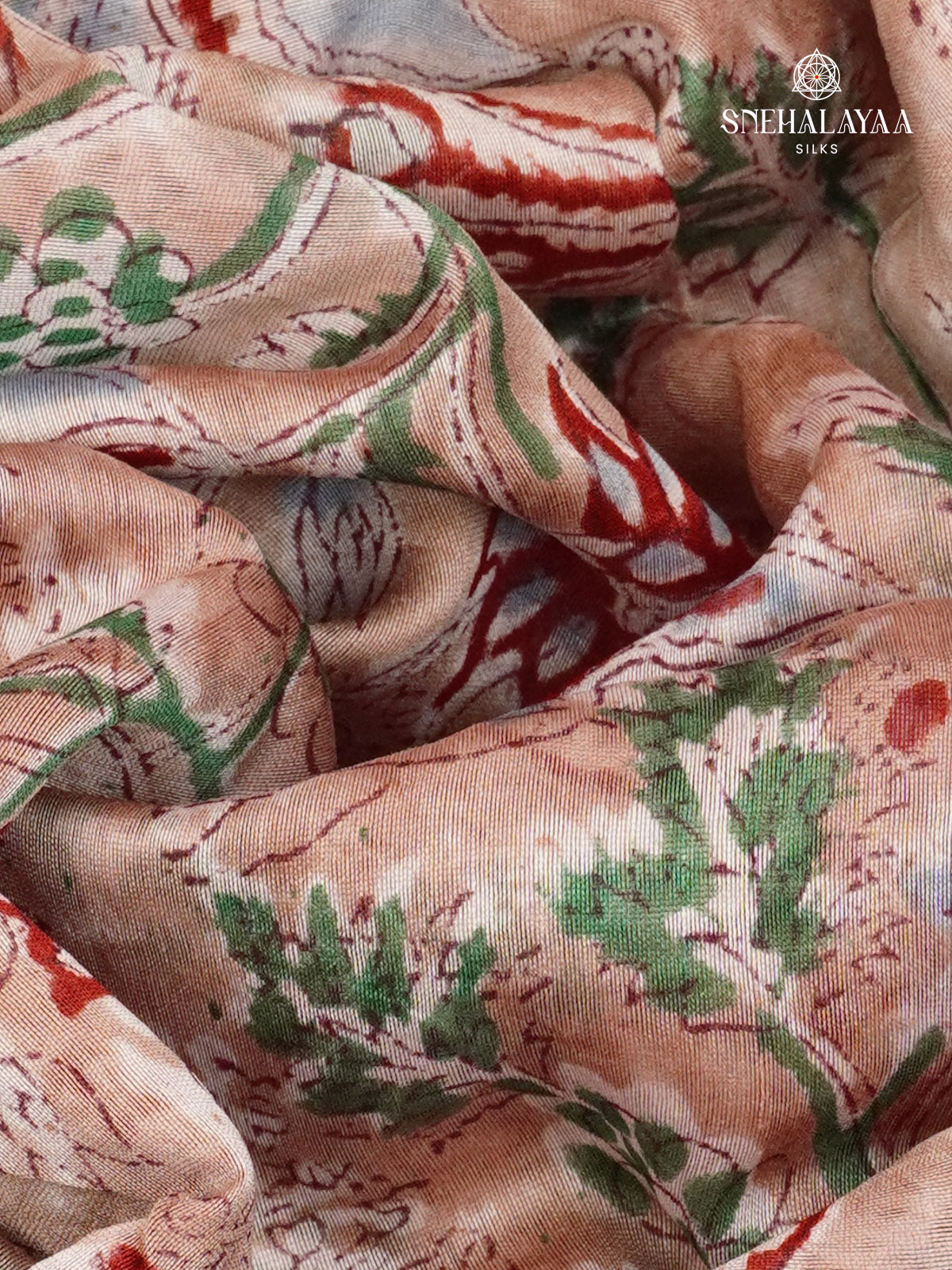 Pale Pink Chanderi Saree