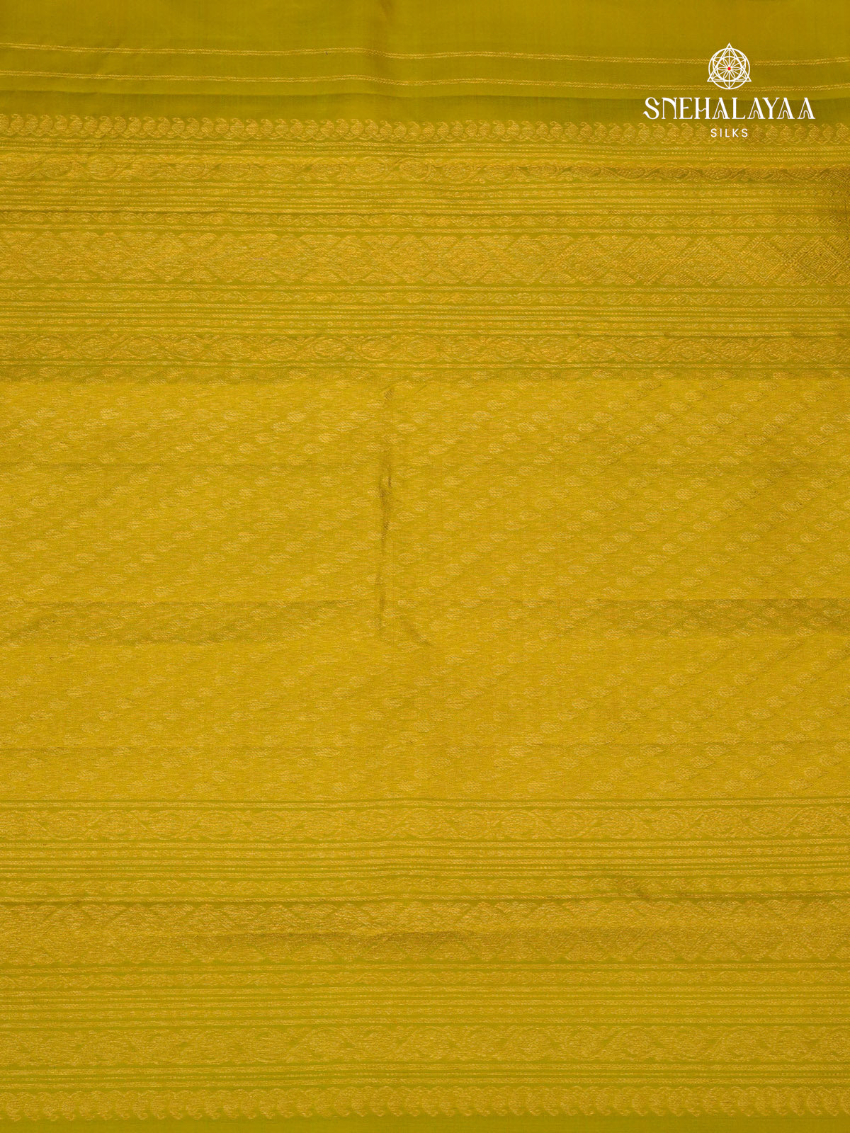 Lime Yellow Kanjivaram Silk Saree