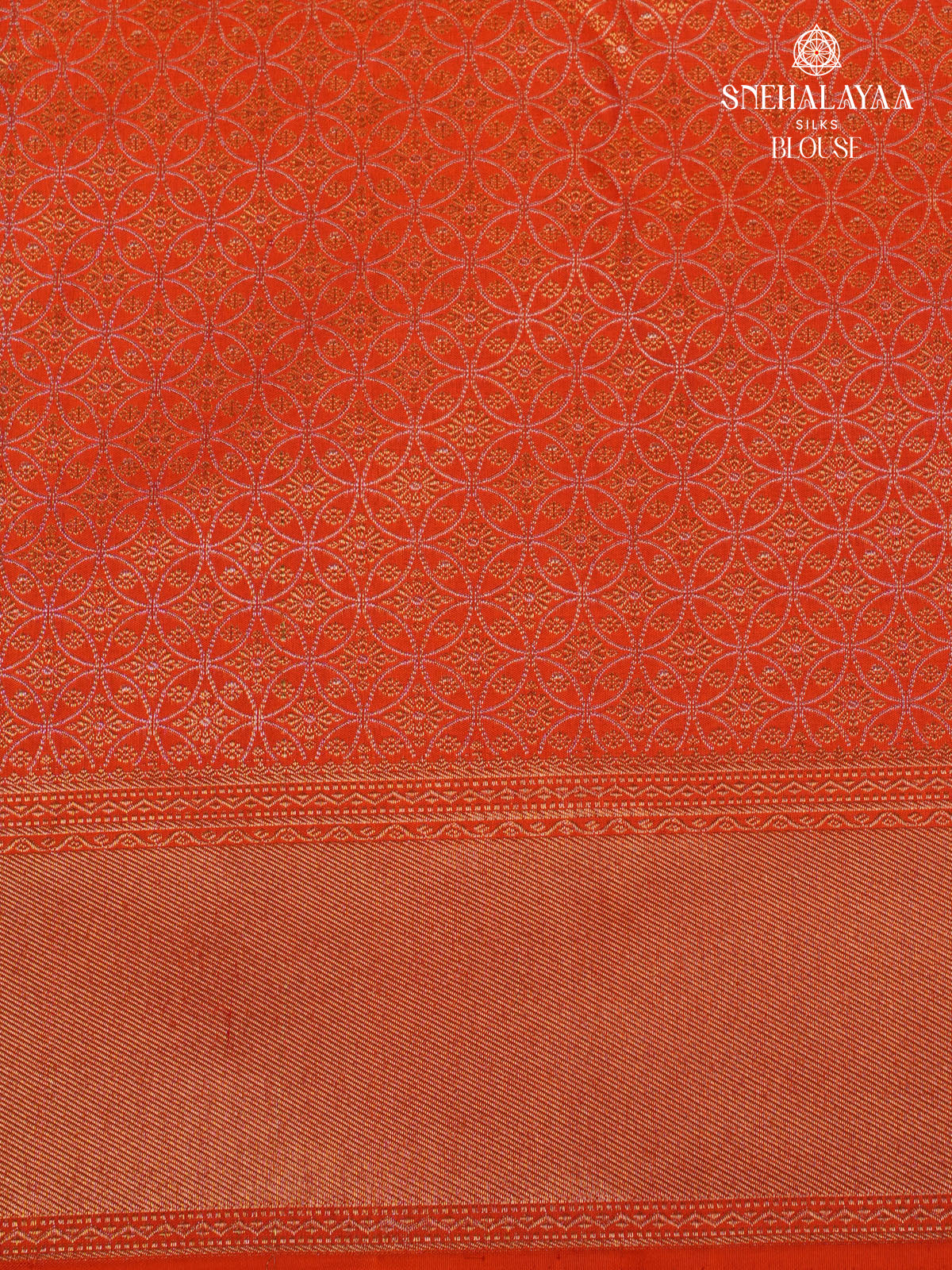 Orange Kanjivaram Silk Saree
