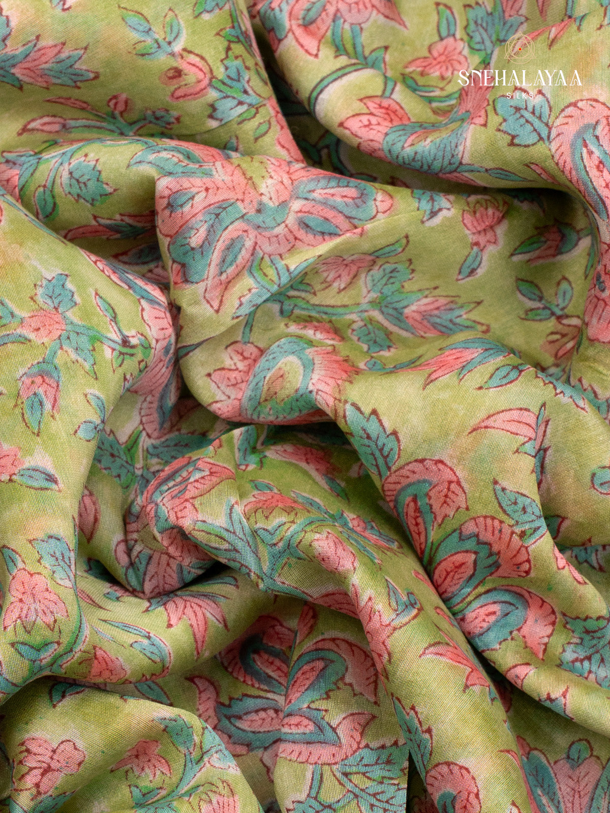 Green Chanderi Saree