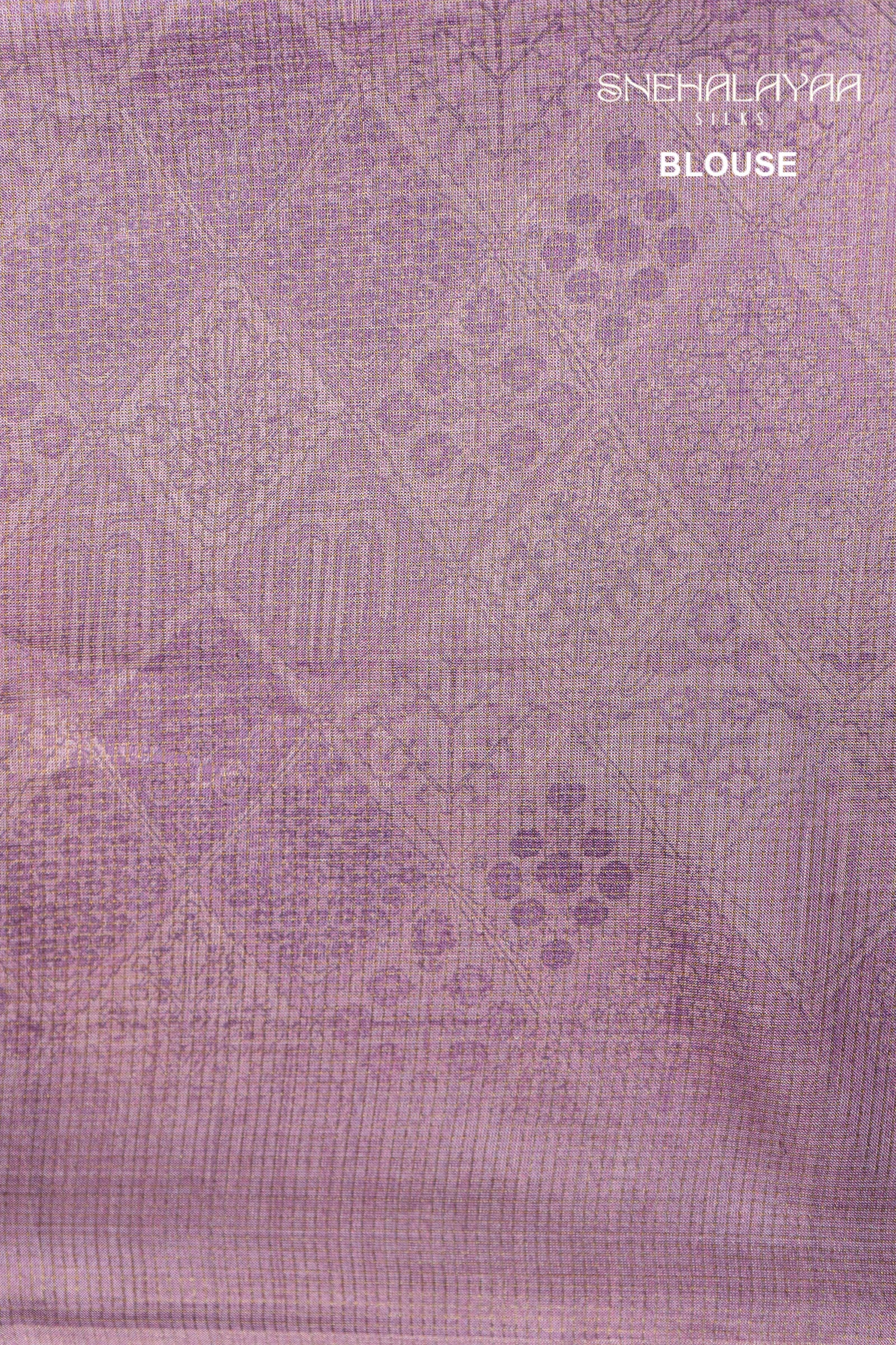 Lavender Tussar Silk Saree