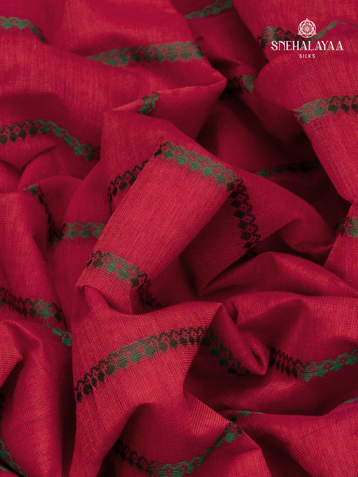 Red Pure Kanchi Cotton Saree