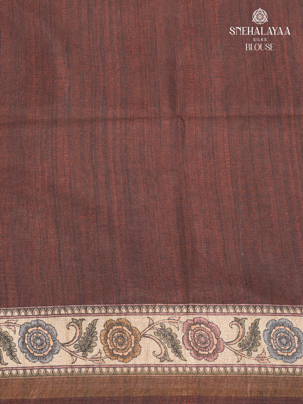 Brown Tussar Saree