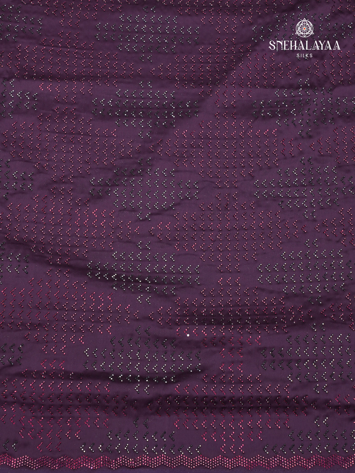 Rich Purple Designer Saree