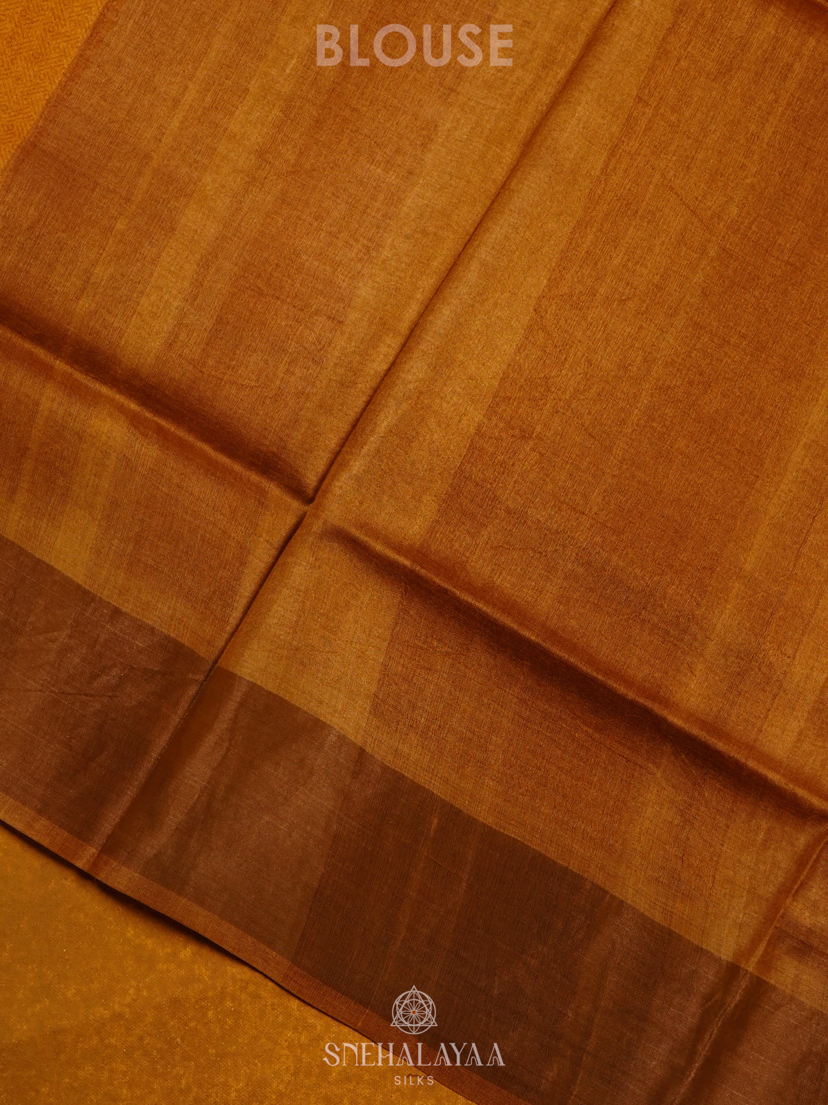 Yellow Tussar Saree