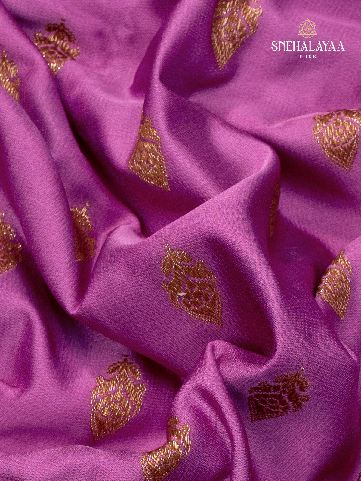 Pink Satin Banaras Saree