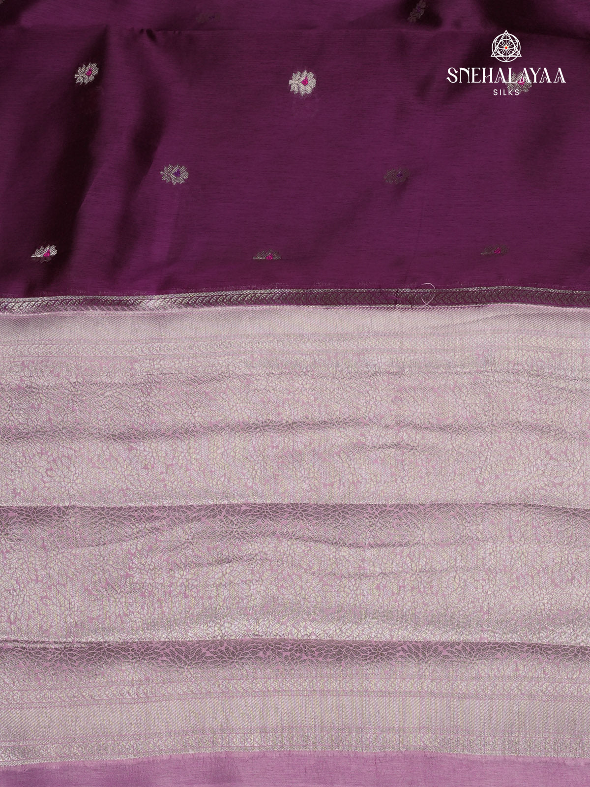 Rich Purple Banaras Dupion Silk Saree