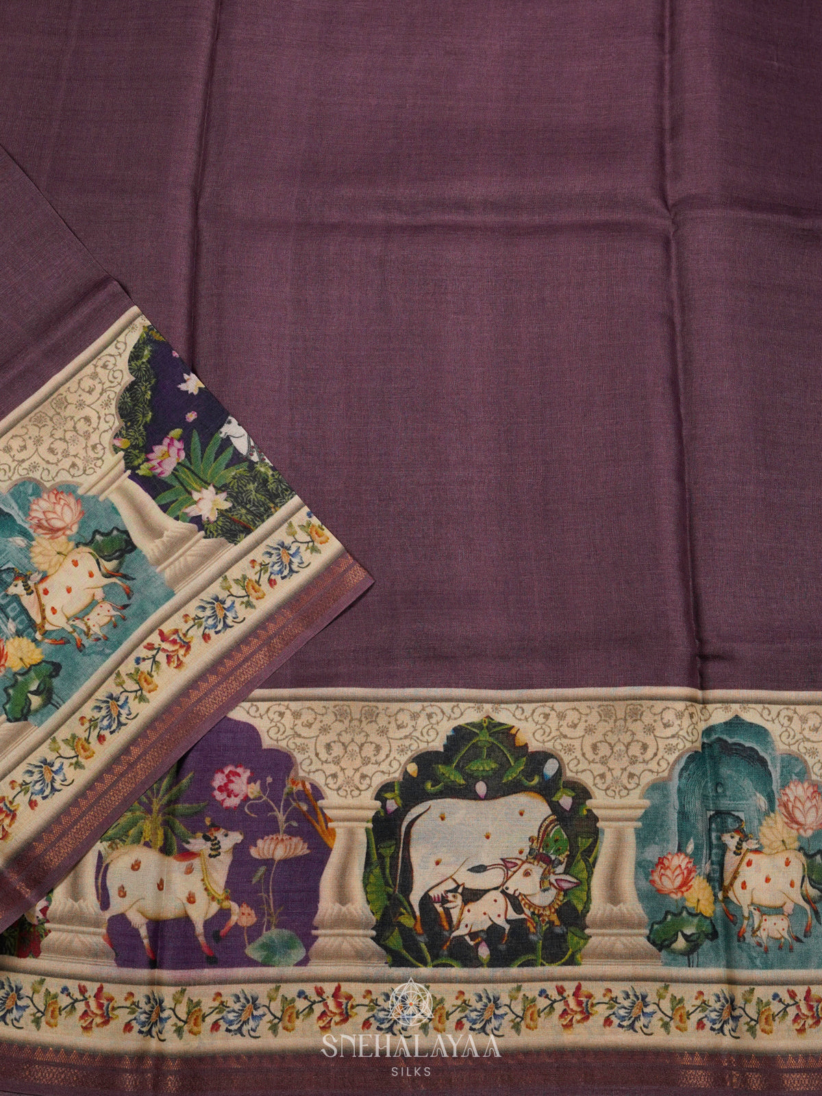Browm Tussar Saree