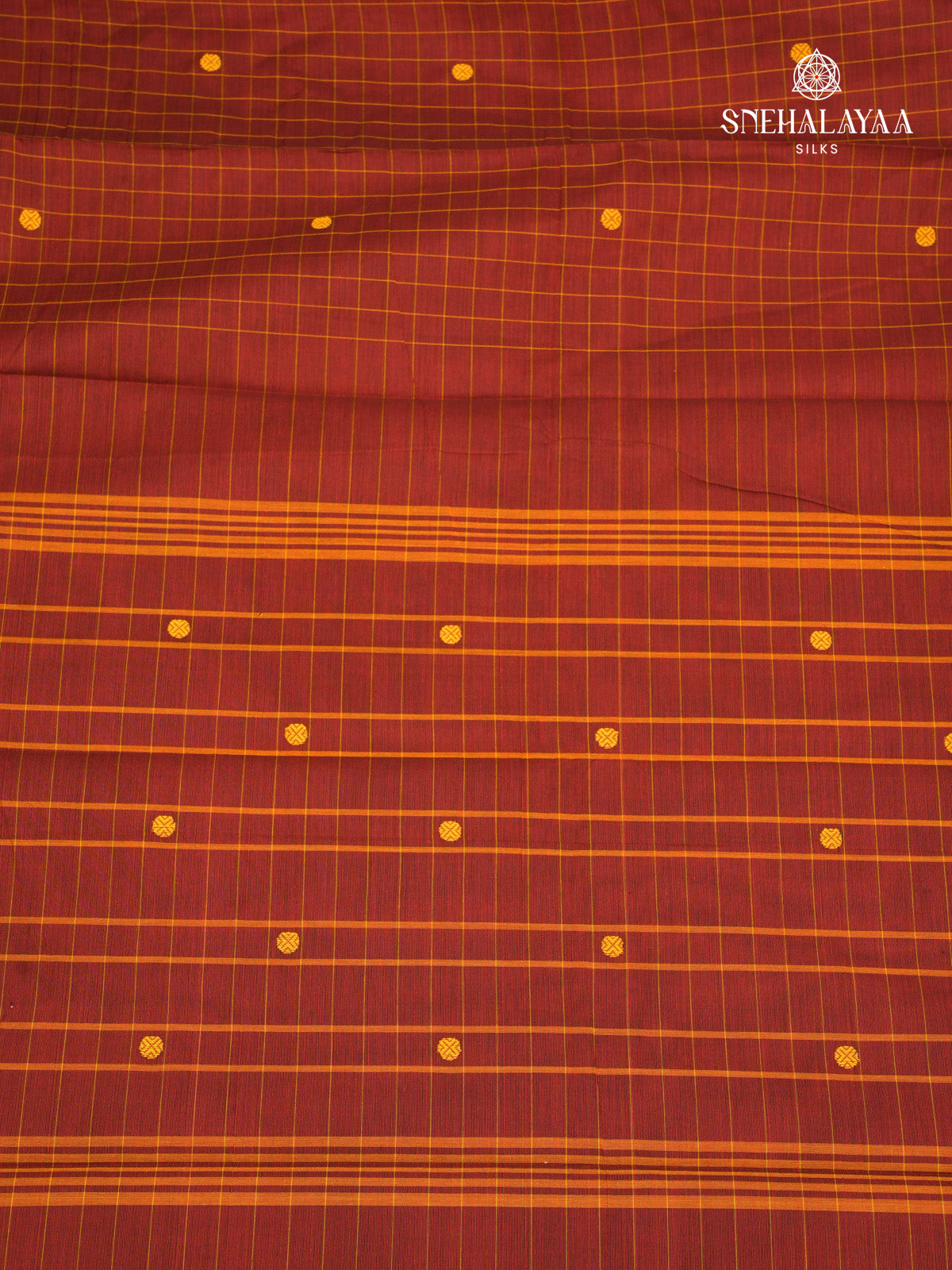 Maroon Chettinad Cotton Saree