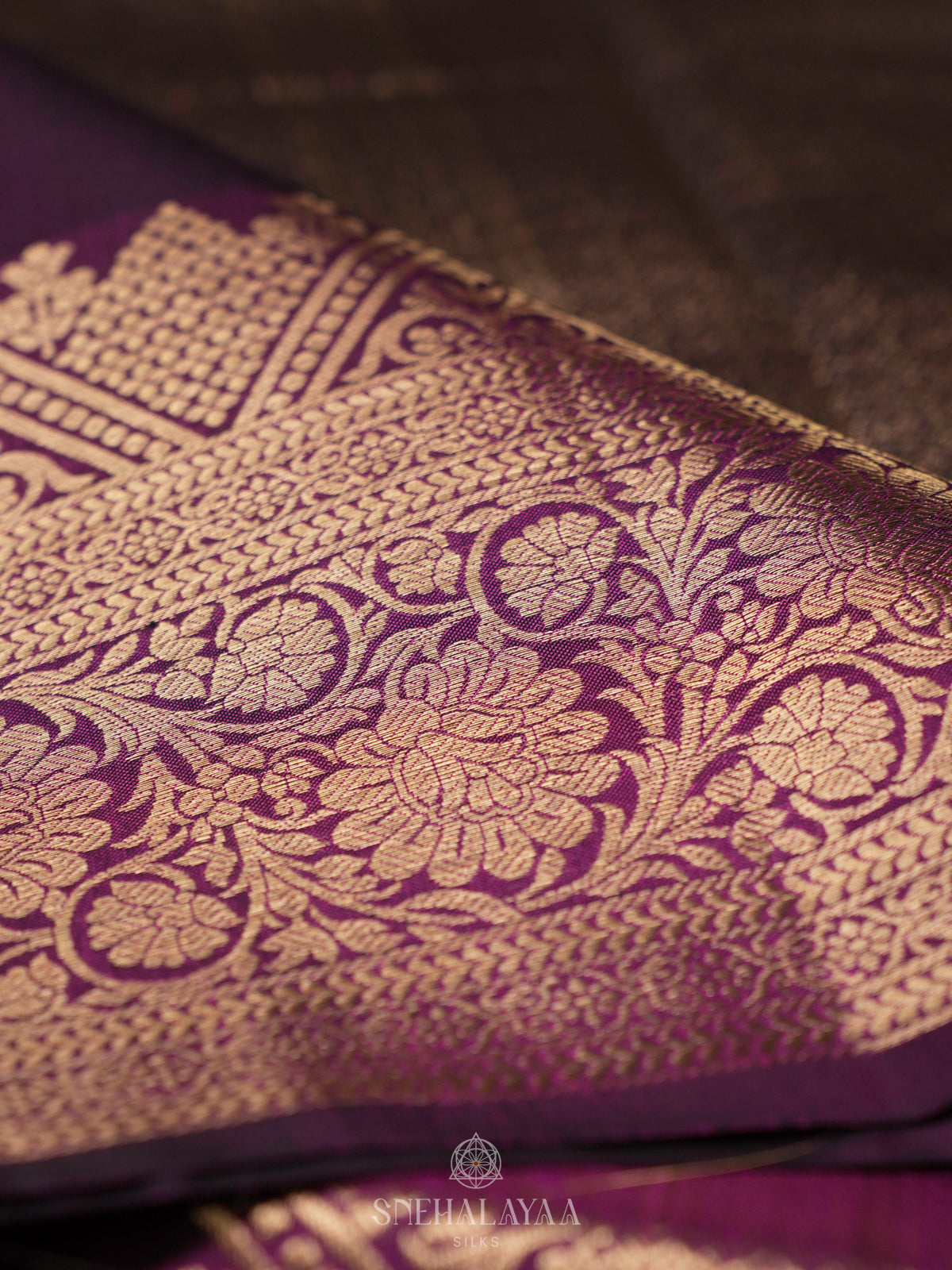 Purple Kanjivaram Silk Saree
