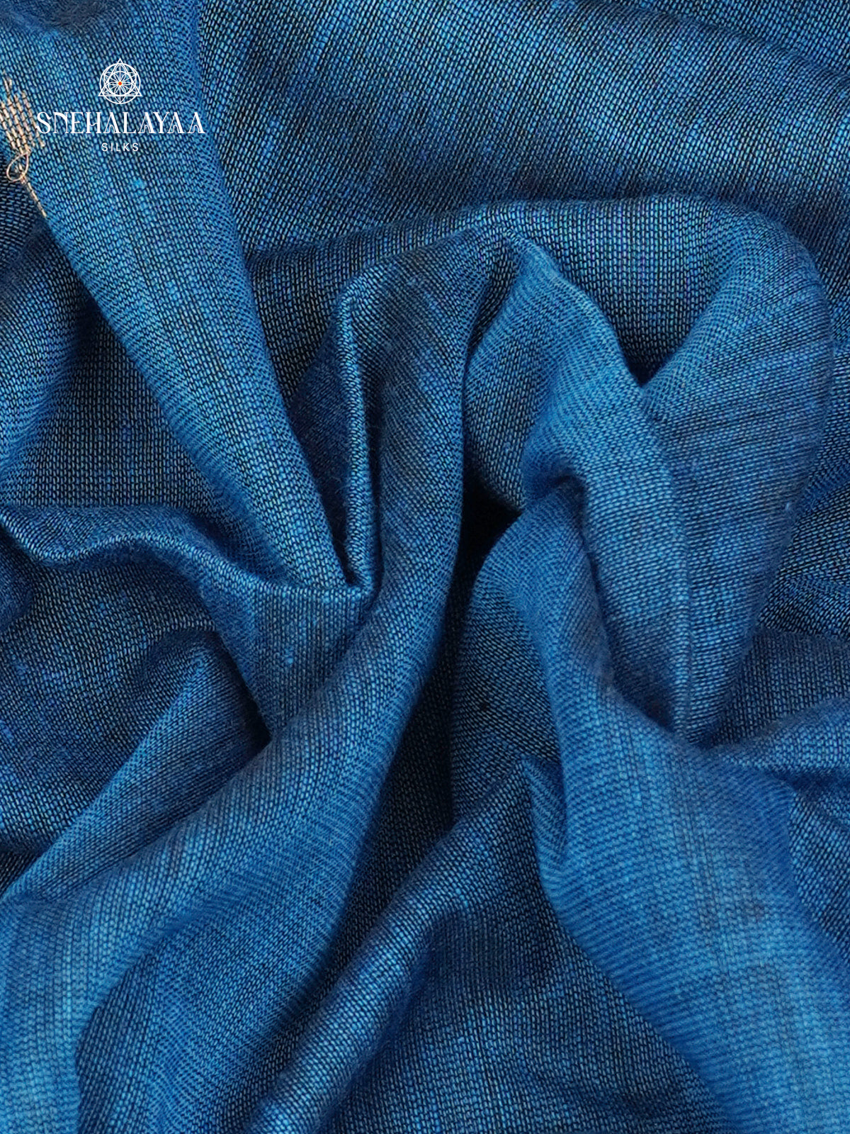 Peacock Blue Sambalpuri Cotton Saree