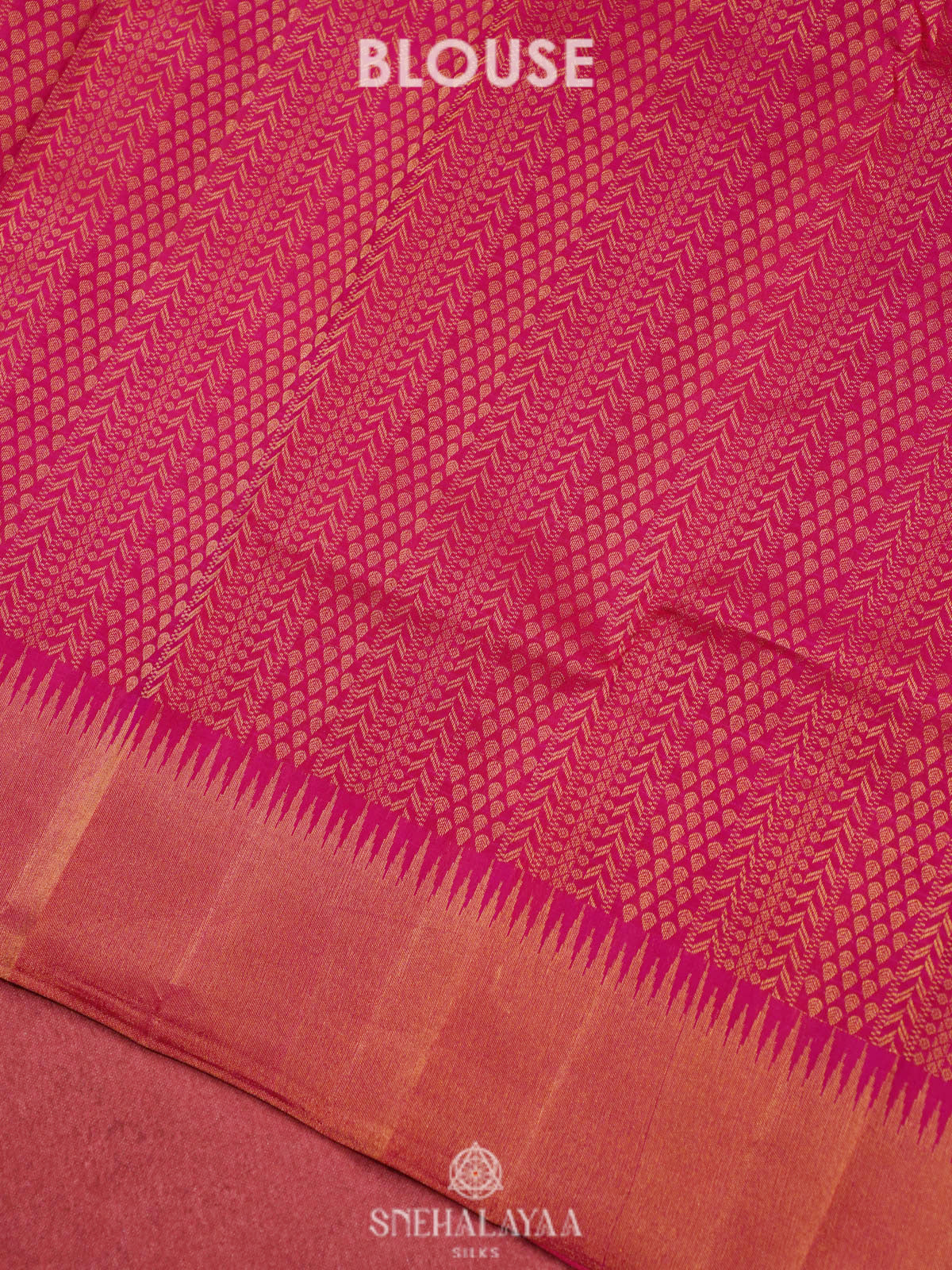 Pink Kanjivaram silk saree