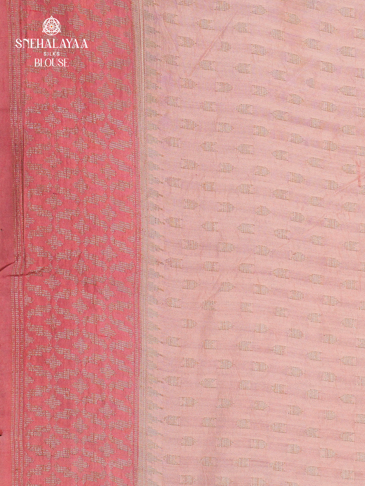 Pale Pink Banaras Chiniya Silk Saree