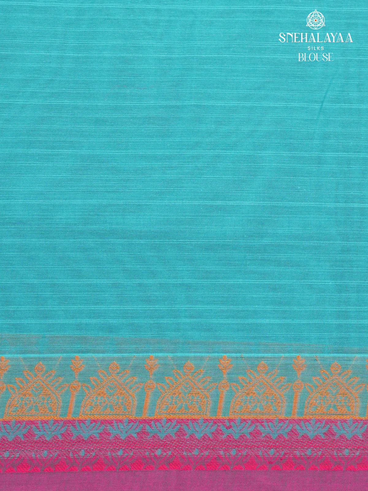 Sky Blue Handloom Cotton Saree