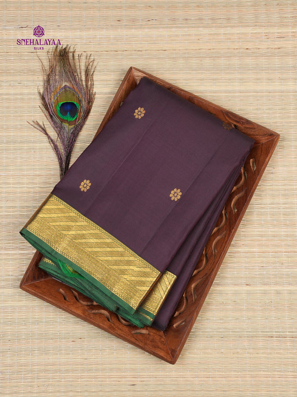 Maroon Kanjivaram Silk Saree