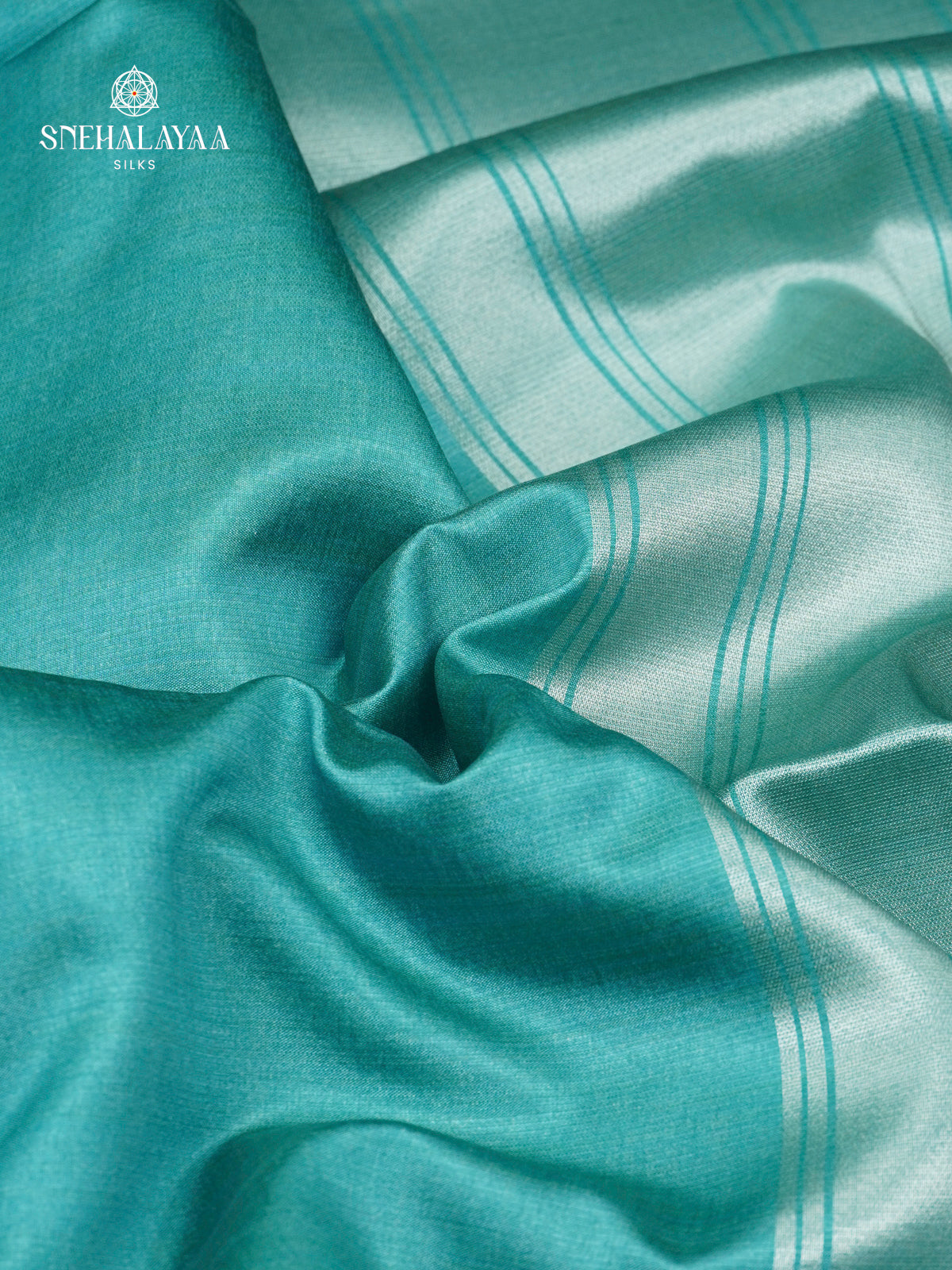 Sky Blue Jute Saree