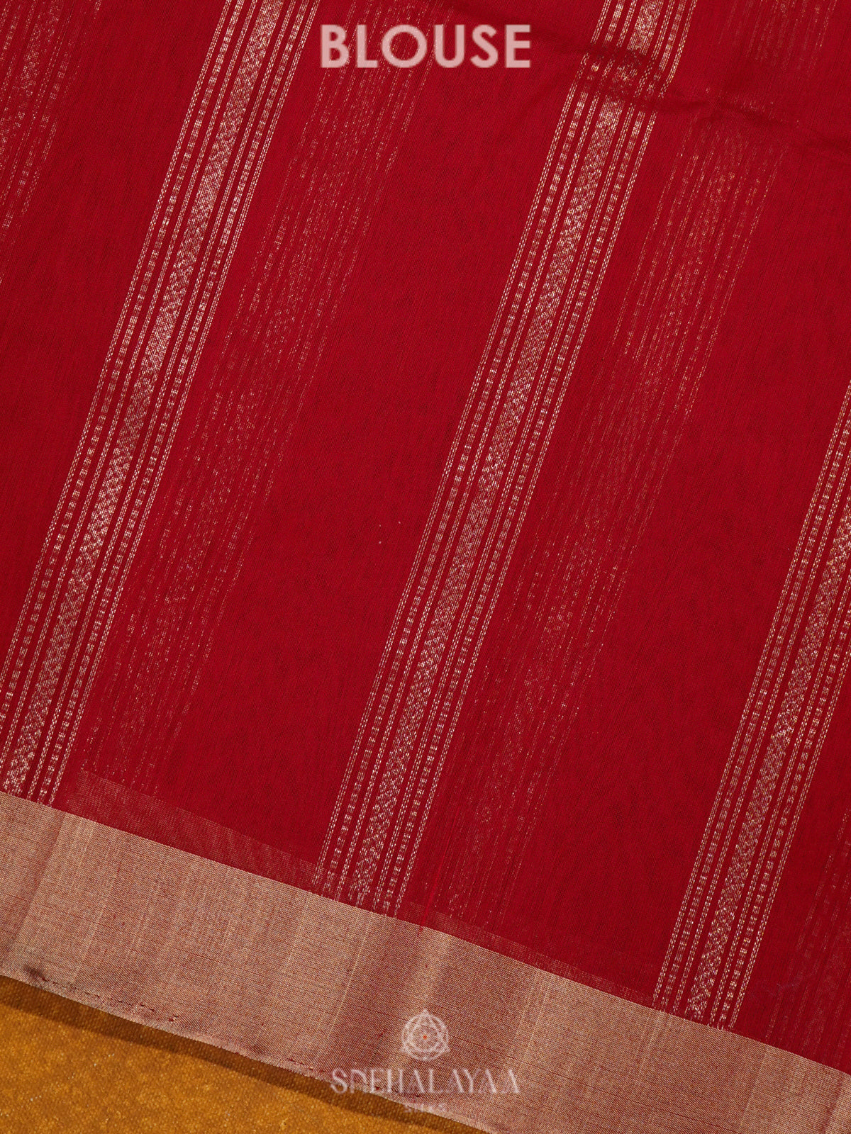 Red Kora Silk Cotton Saree