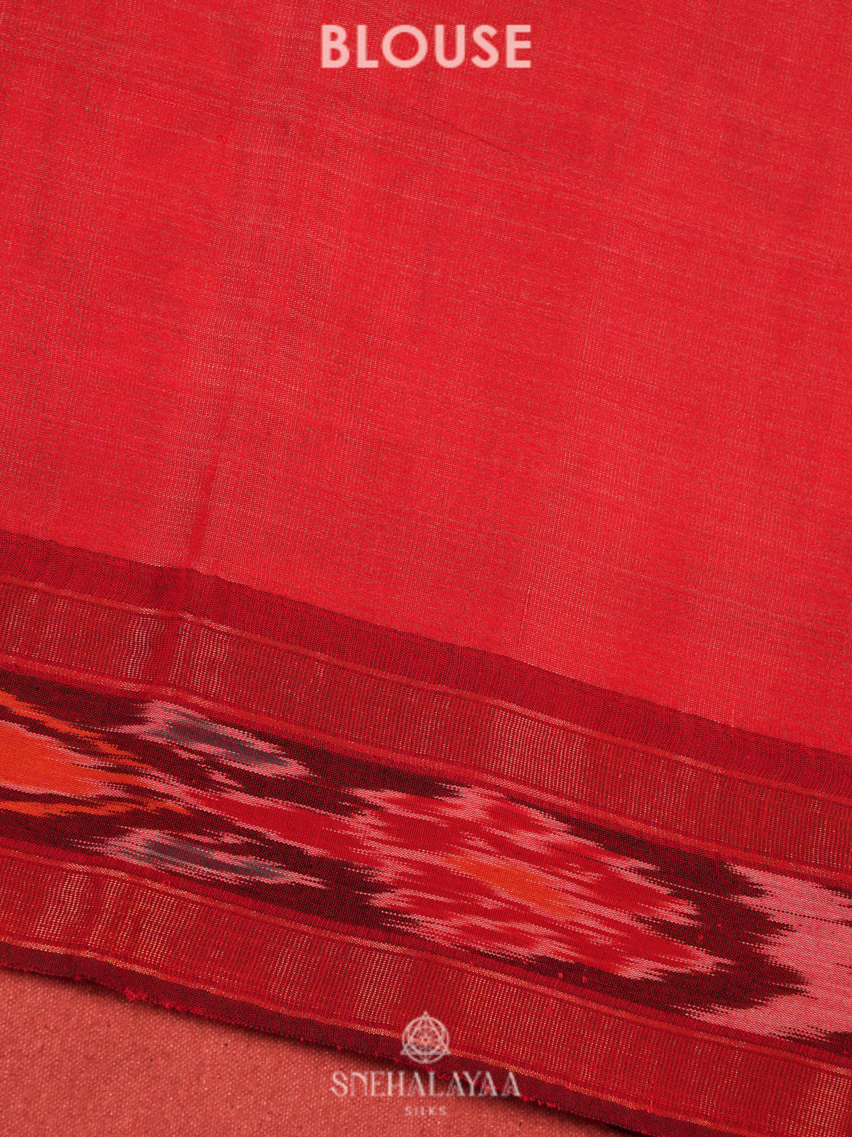 Sandal Munga Tussar with Red Border