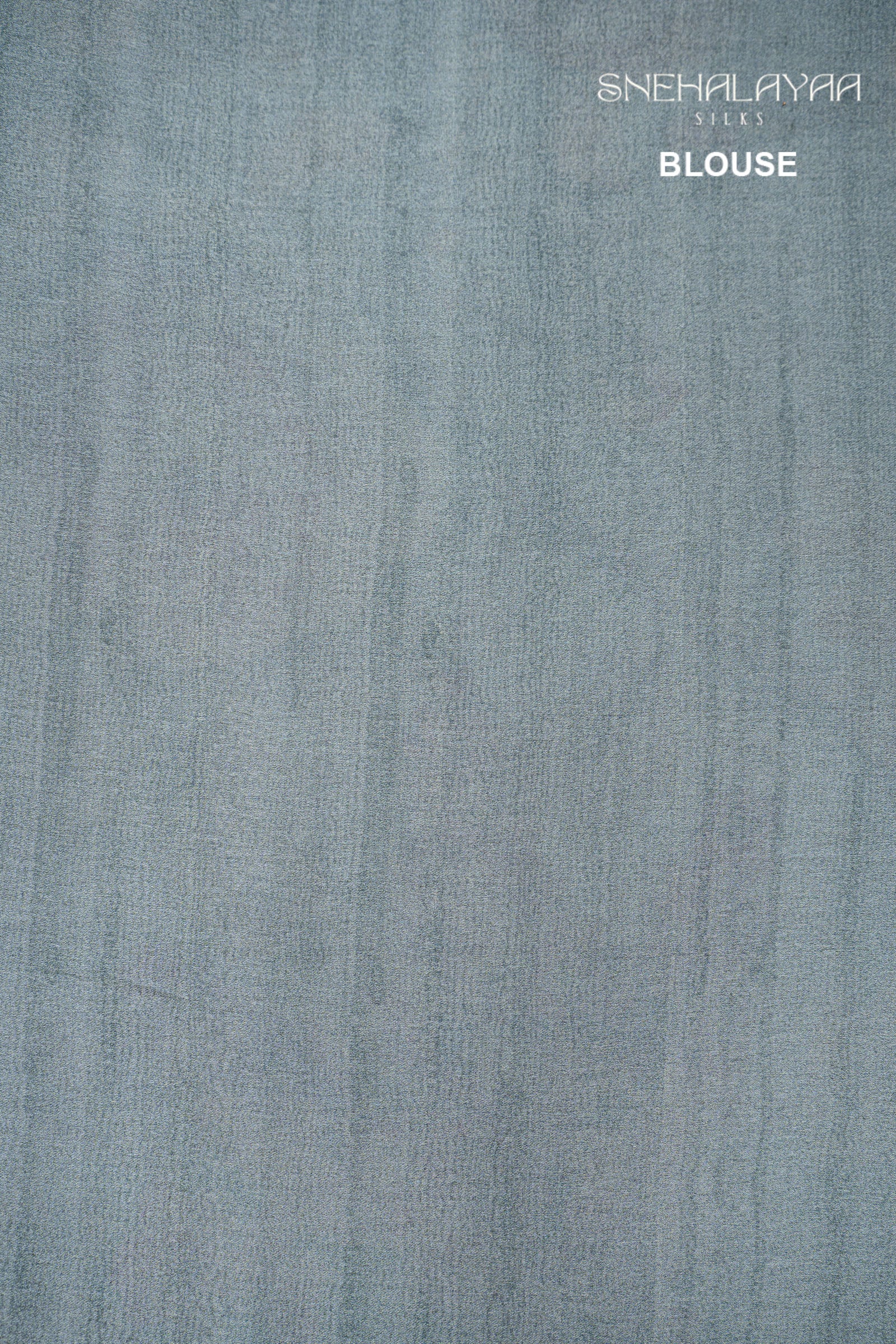 Stone Blue Semi Chiffon Saree