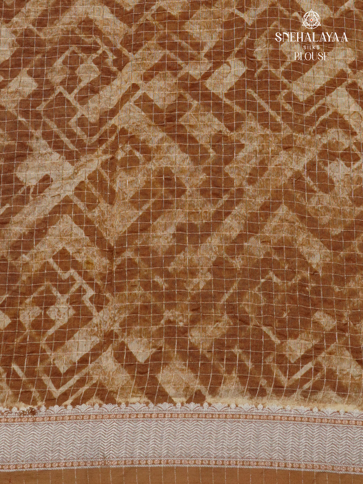 Mustard Yellow Chanderi Saree