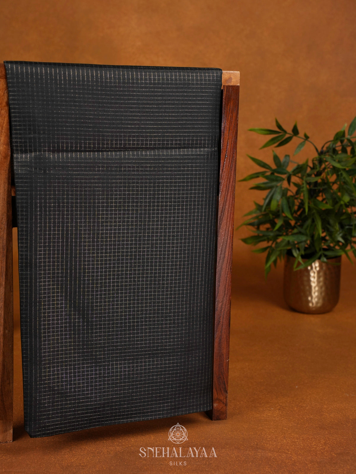 Black Tussar Saree