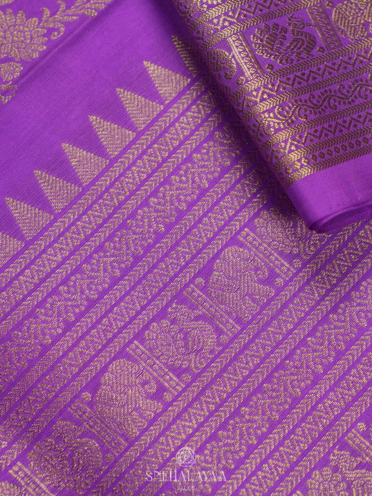 lavender Venkatagiri Silk Saree