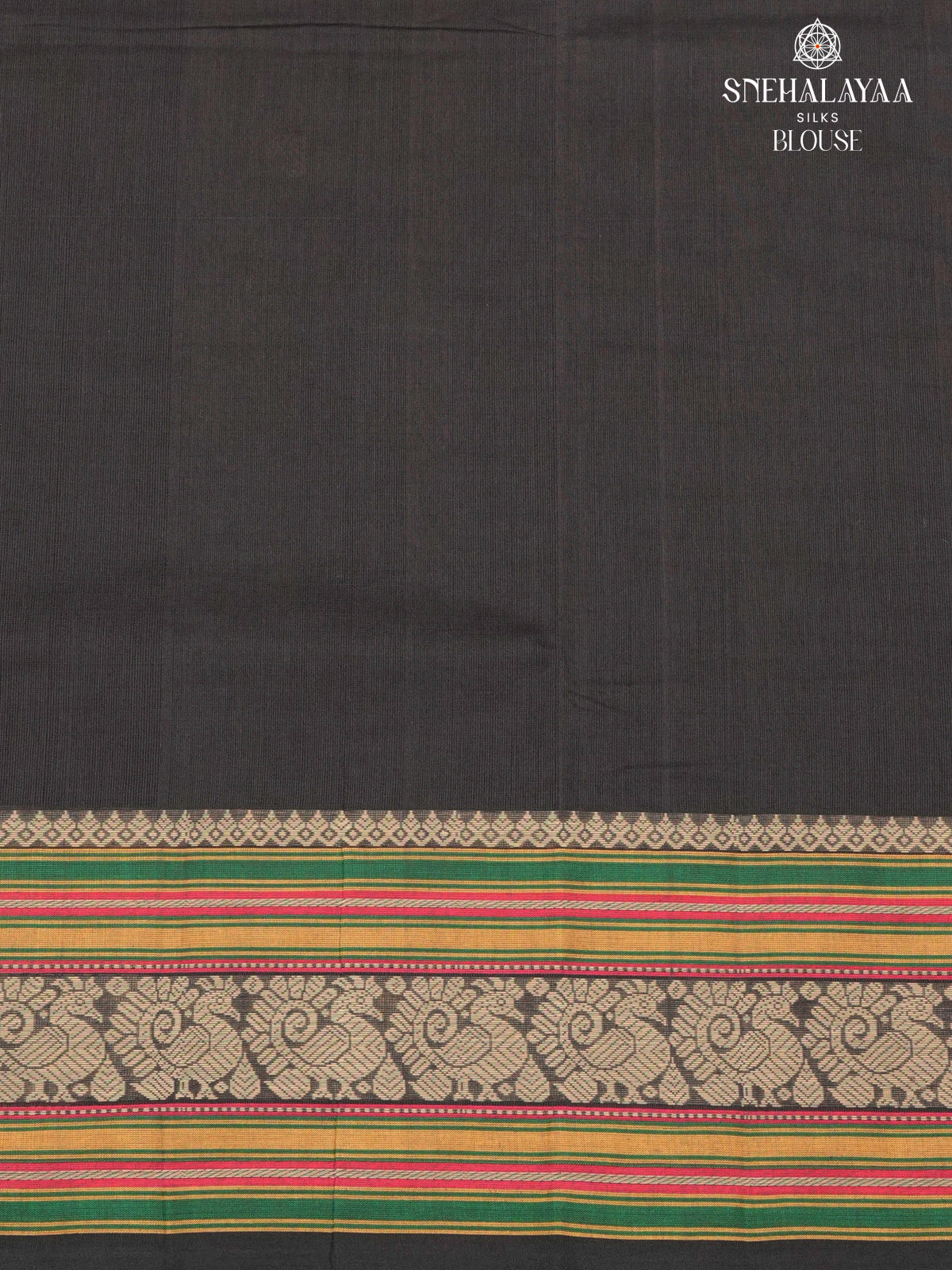 Black Venkatagiri Cotton Saree