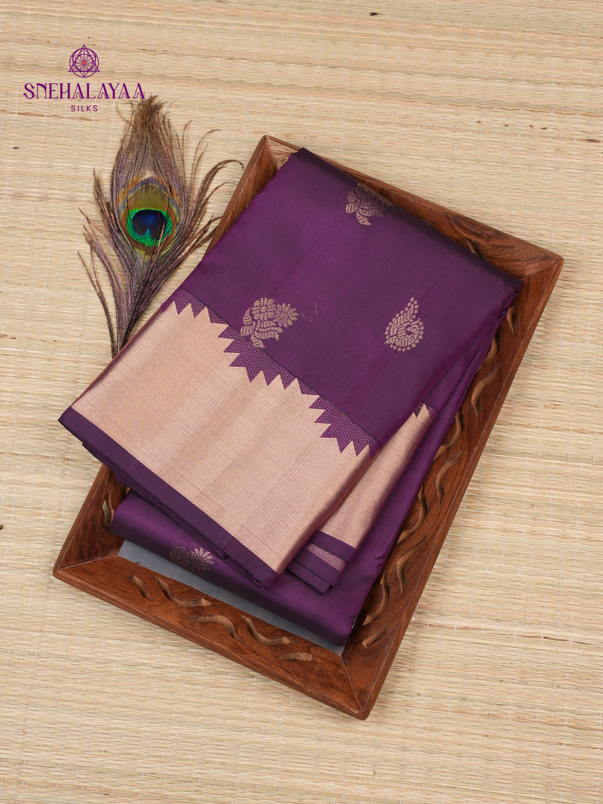 Megenta Kanjivaram Silk Saree