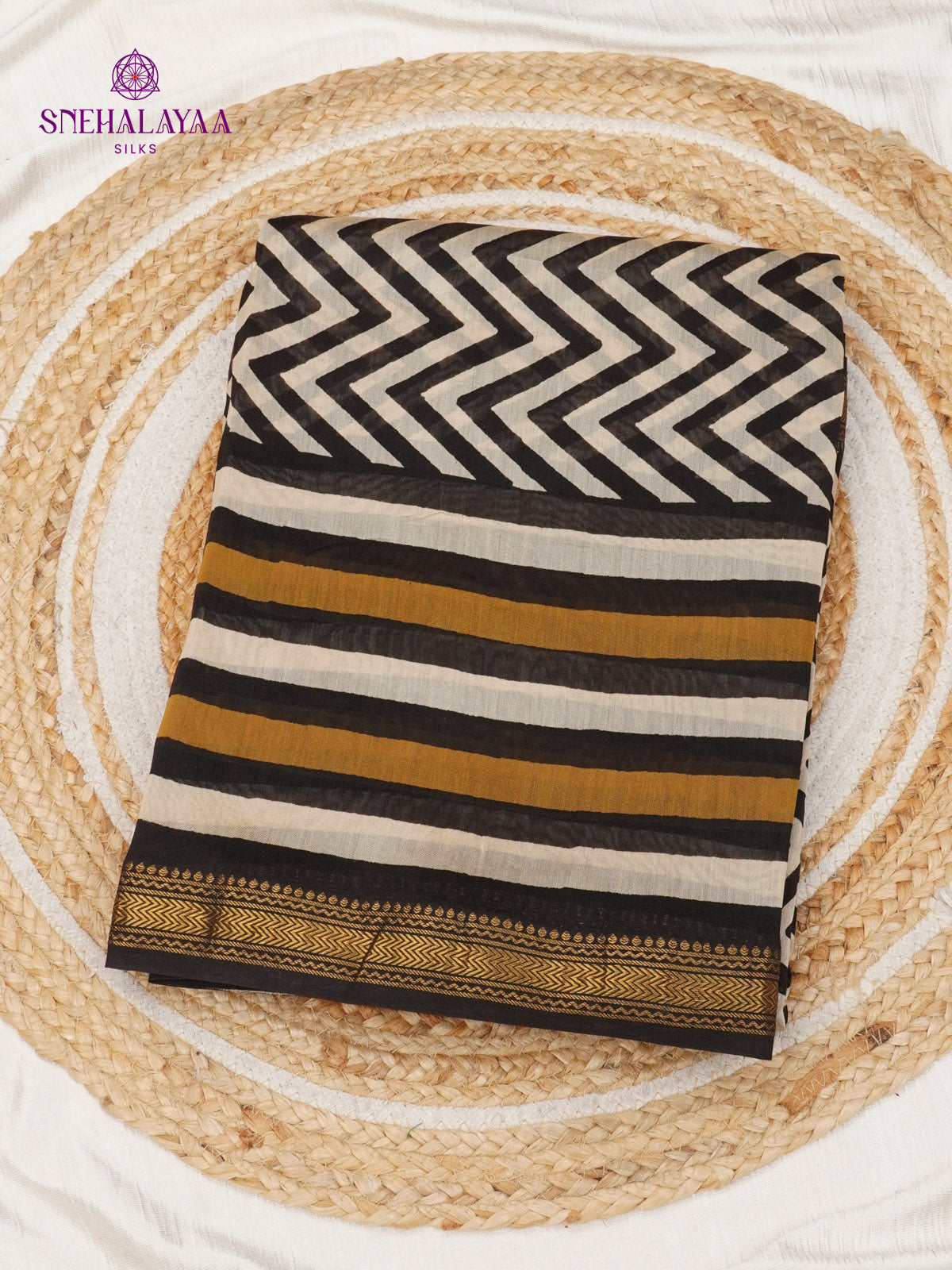 Off White Chanderi Saree