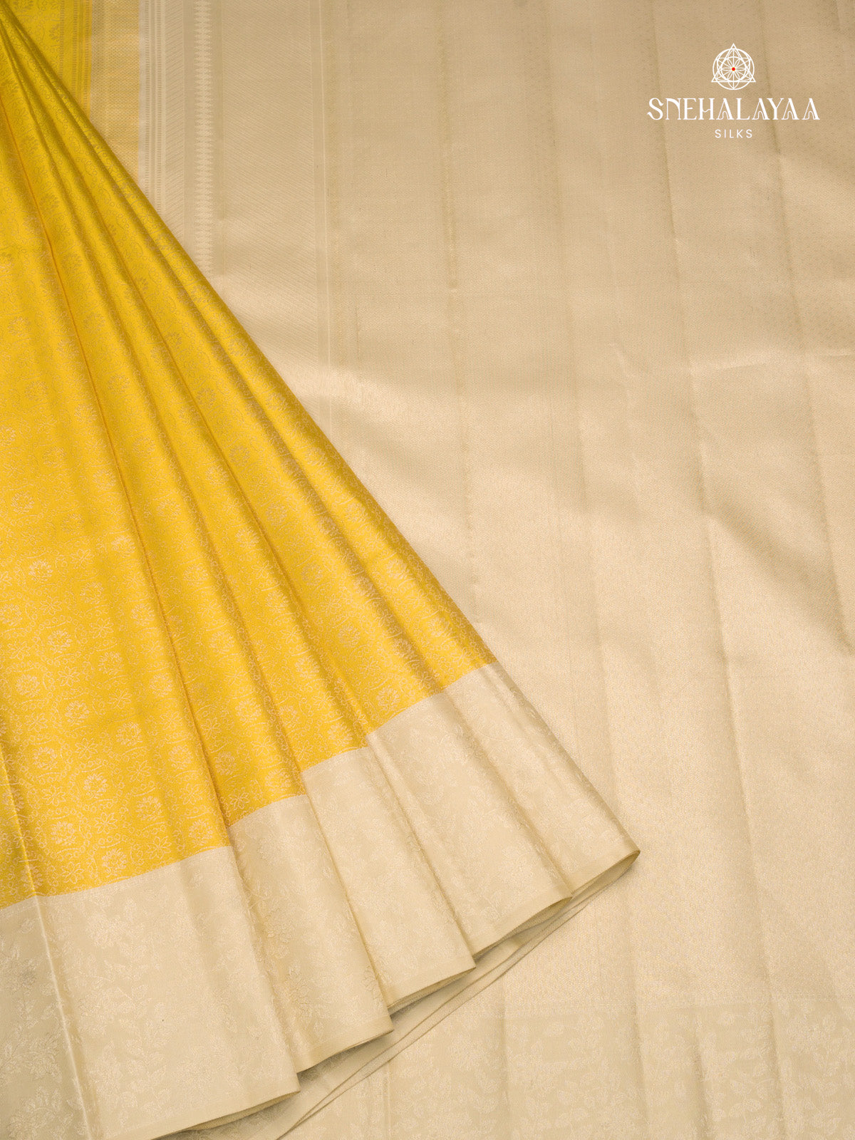 Yellow Kanjivaram Silk Saree