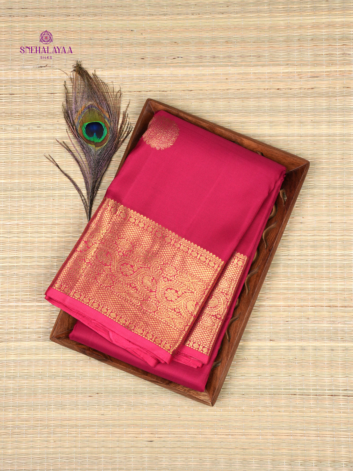 Pink Kanjivaram Silk Saree