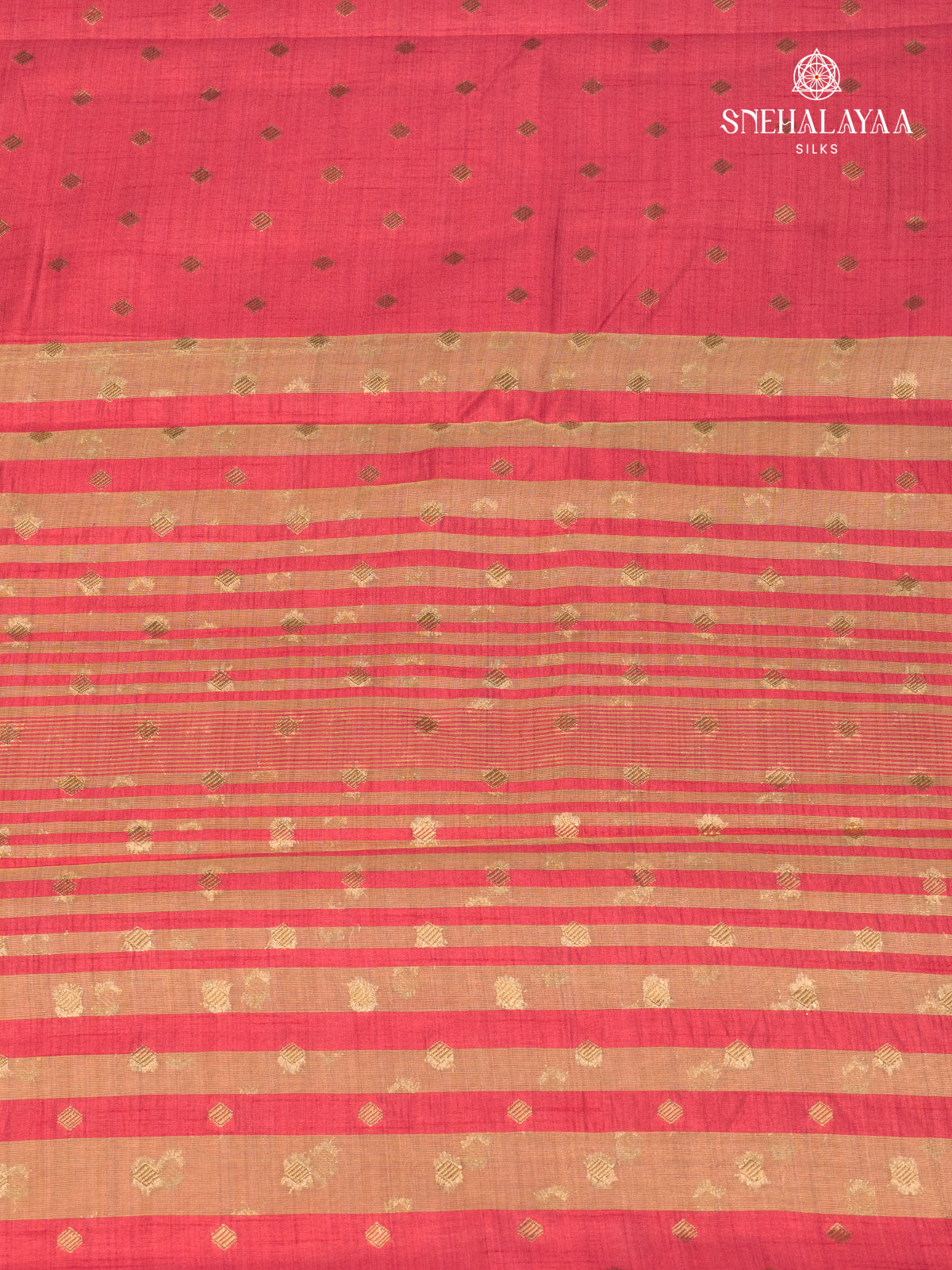 Rani Pink Raw Silk Saree