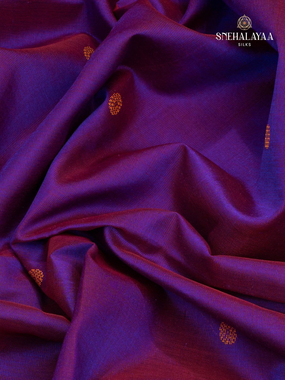 Violet Kanchi Silk Cotton Saree