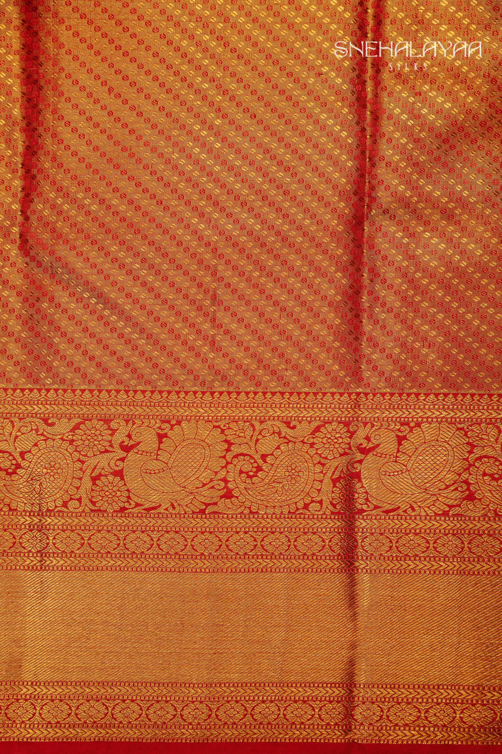Gold Kancheevaram Silk Saree