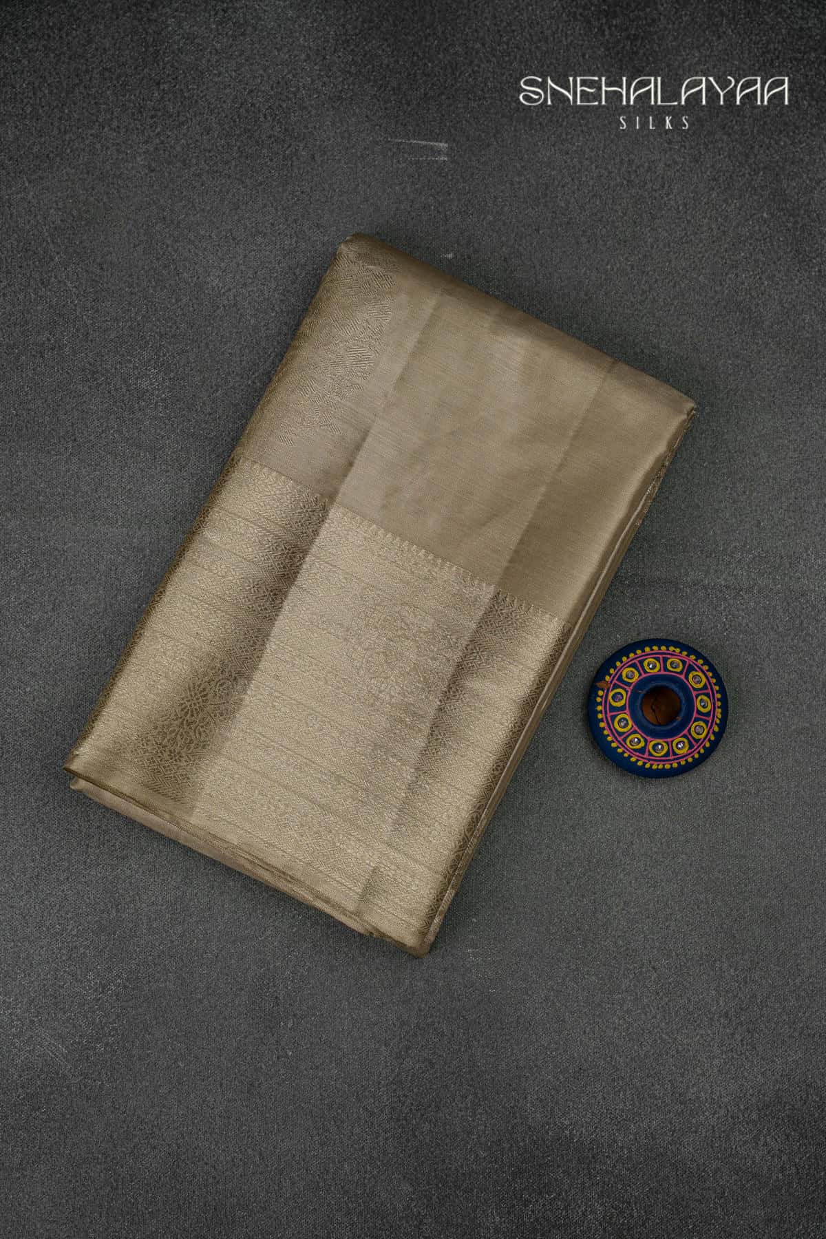 Gold Kancheevaram Tissue Silk Saree