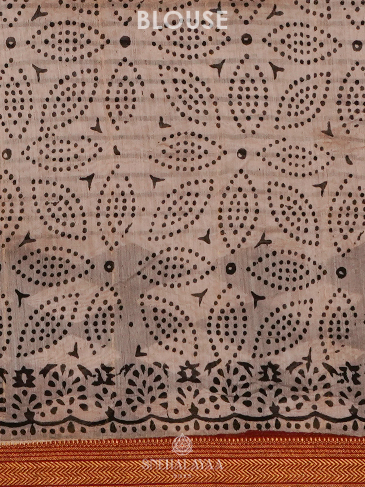 Cream Chanderi Saree