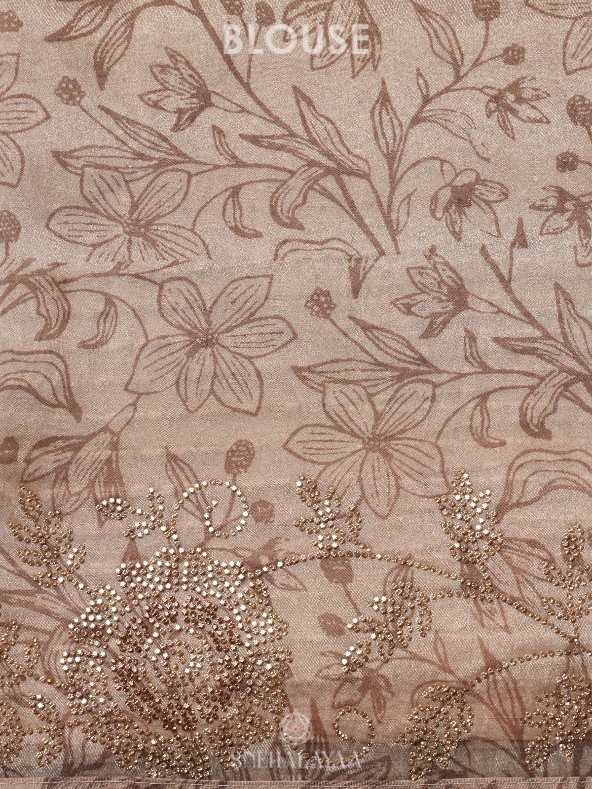 Beige Designer Saree