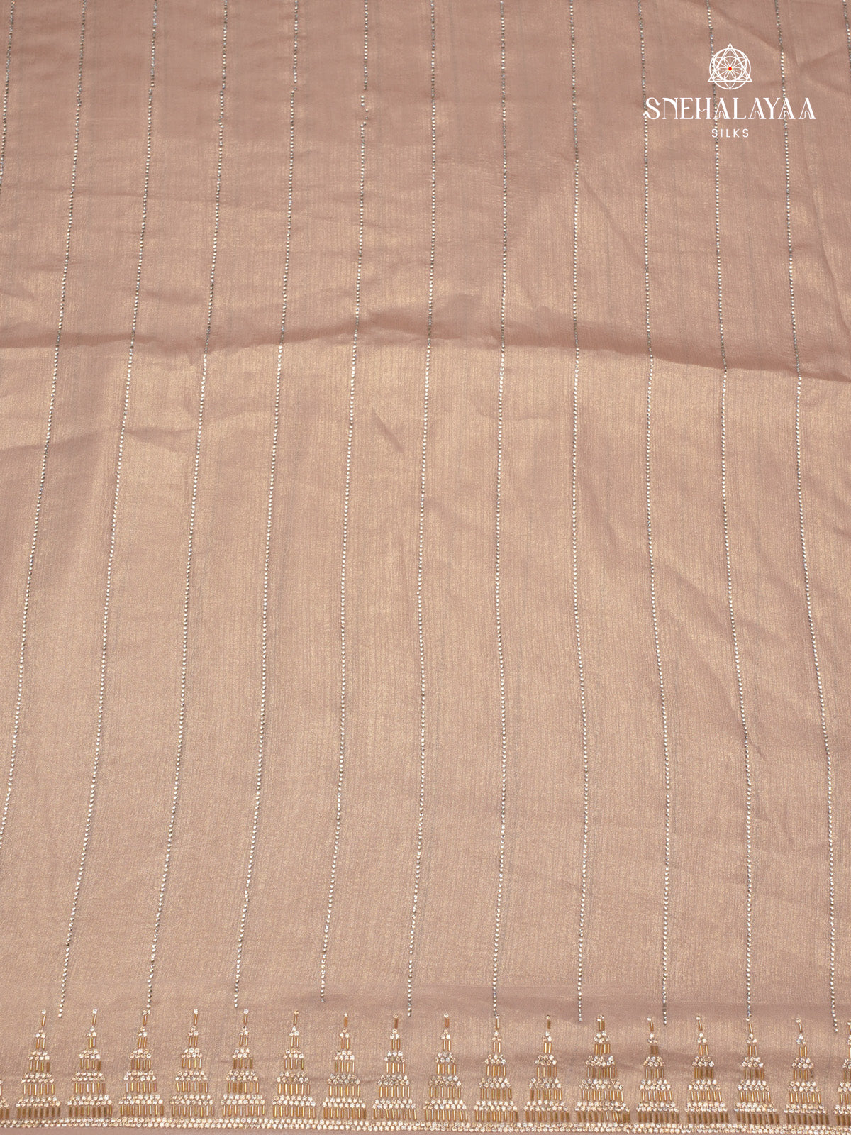 Cream Designer Saree