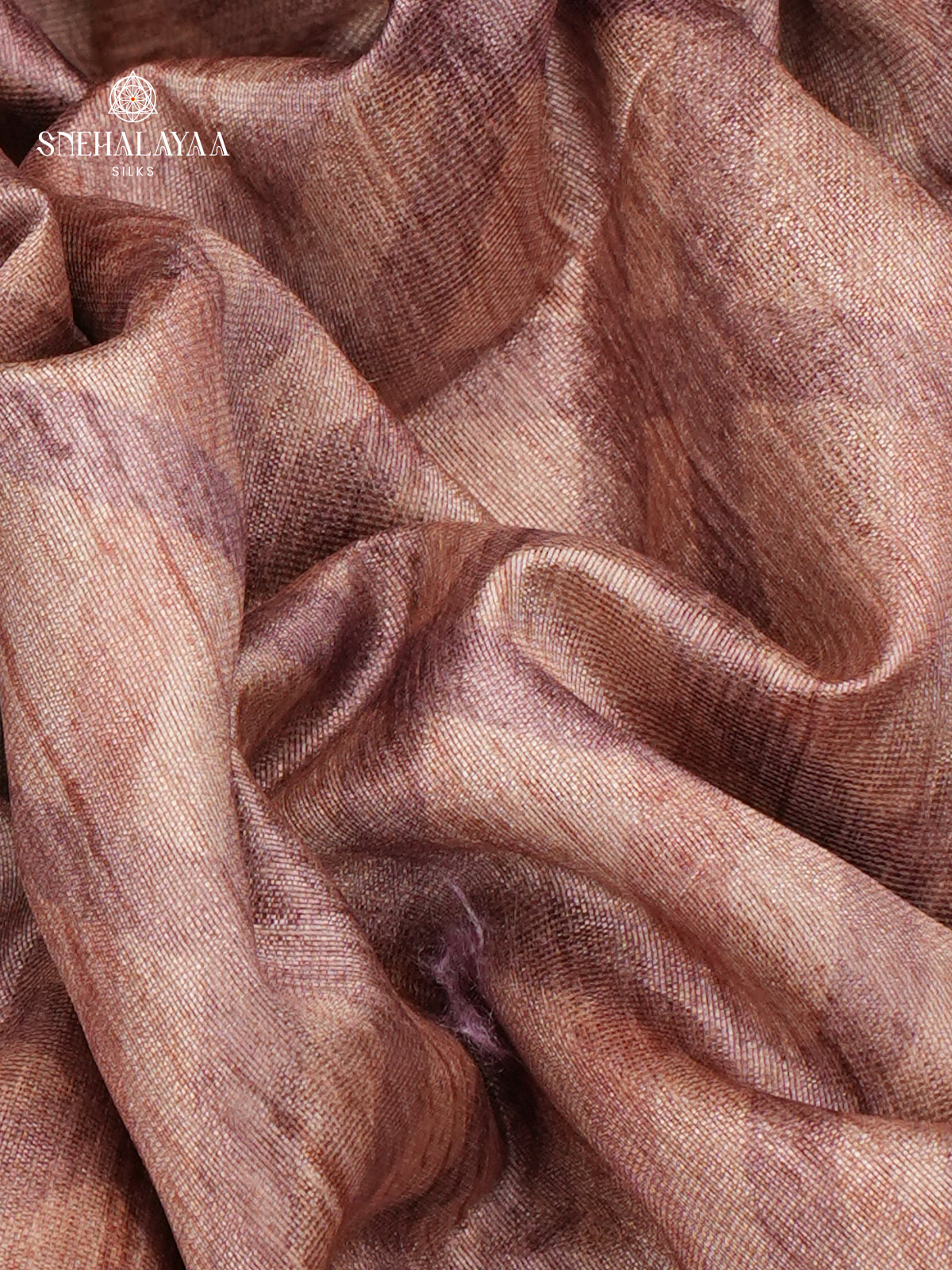 Beige Tussar Embroidery Saree