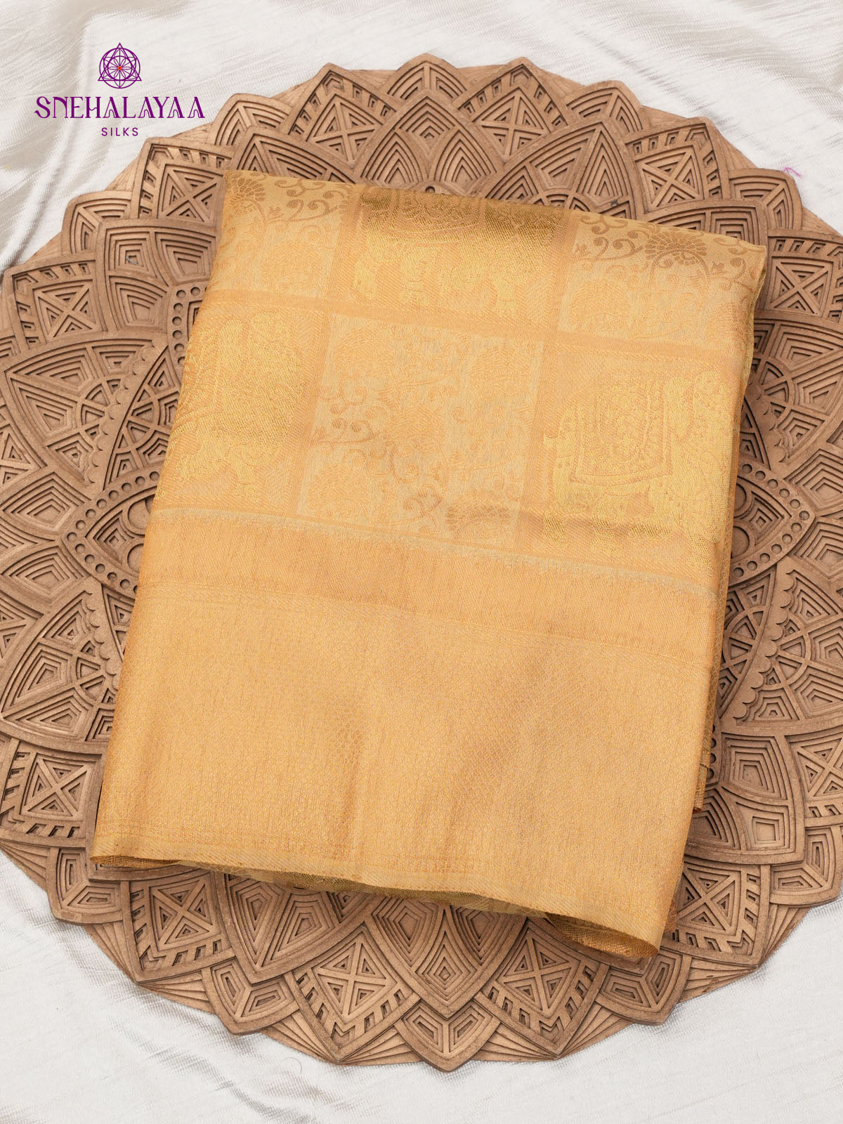 Golden Yellow Soft Silk Saree