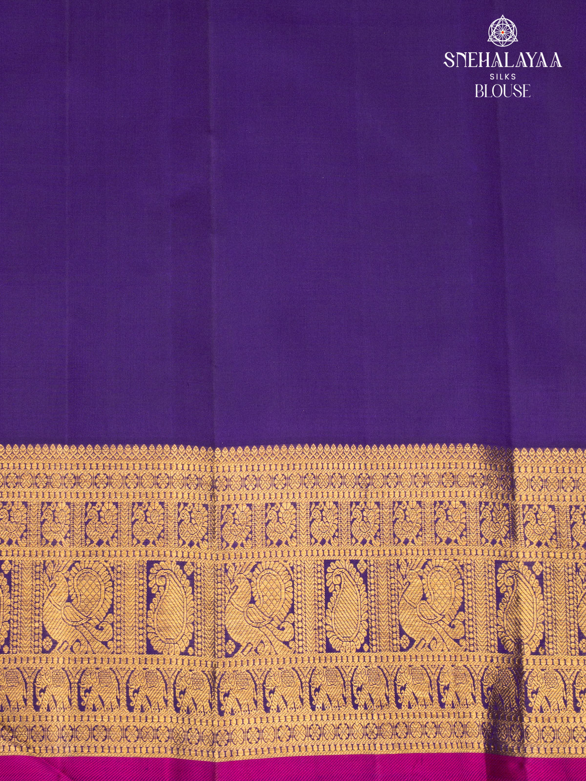 Violet Kanjivaram Silk Saree