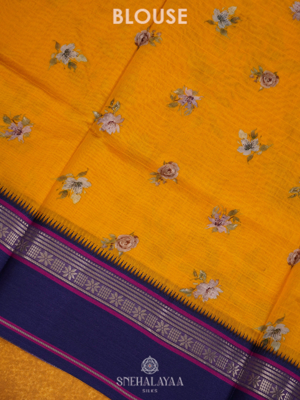 Yellow Chanderi Saree