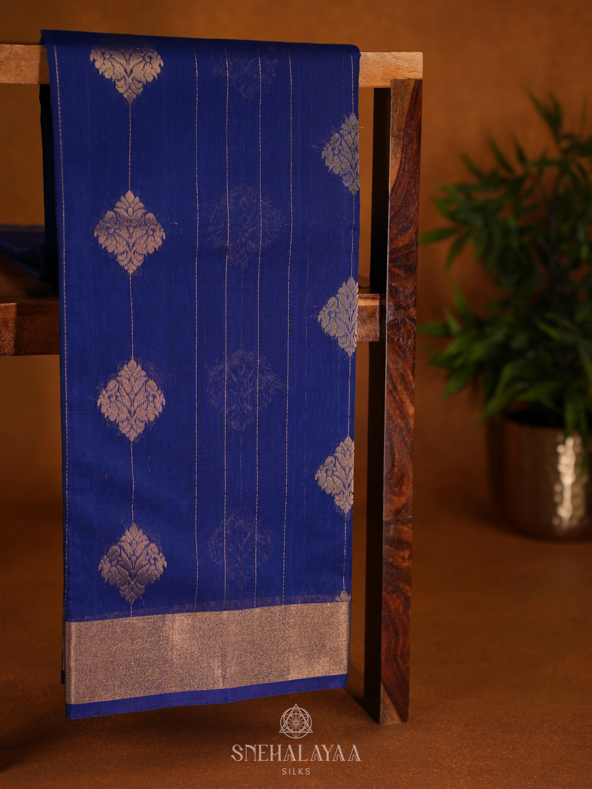 Navy Blue Kanchi Silk Cotton Saree