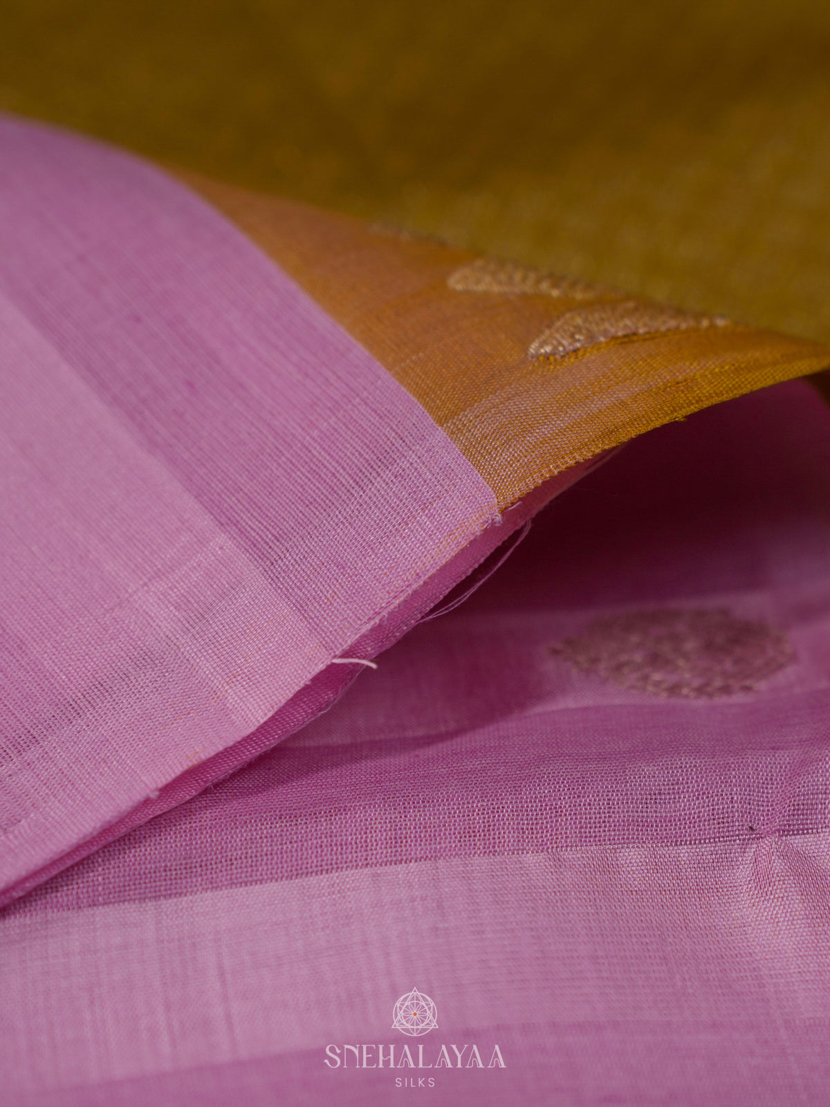 Lavender Kanchi Linen Silk Saree